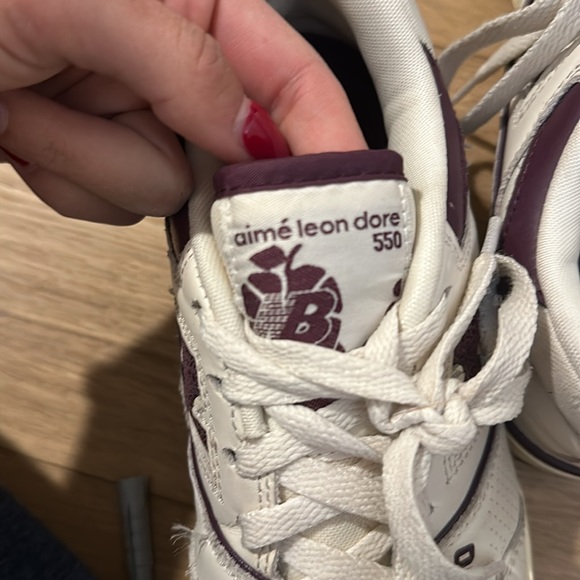 New Balance 550 x Aime Leon Dore White/ Purple - Picture 5 of 5